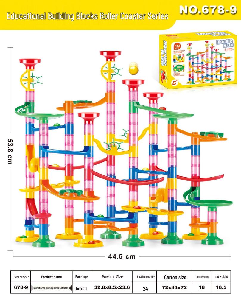 Развивающий набор 3D лабиринт-трек, сделай сам, 105 деталей
