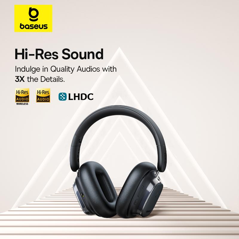 Baseus Беспроводные наушники Bowie 10 Max с шумоподавлением, время прослушивания 120 часов, игровая гарнитура с низкой задержкой