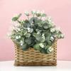 32 см шелковый букет растений имитация поддельной ветки эвкалипта свадебный декоративный аксессуар