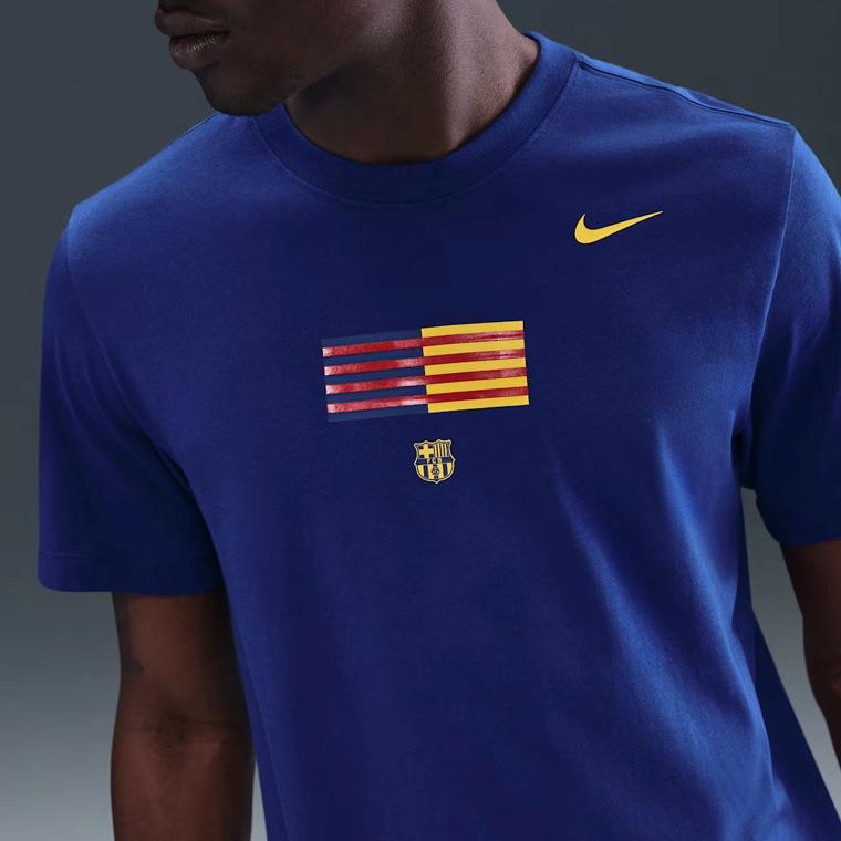 Nike Футболка мужская с логотипом, прямого кроя, с круглым вырезом и коротким рукавом, HQ8405-455