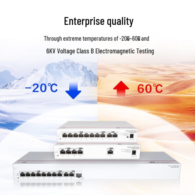 Huawei Kunling S380-S8P2T Enterprise 10-Port Gigabit PoE Router Switch (CN version)
