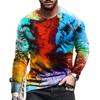 Colorful Art Graffiti Street Fashion 3D Harajuku Printed Men's And Women's Original Long Sleeve T-shirt Four Seasons Casual Tops