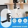 Foldable Headphone Stand Hanger Holder Space-Saving Soundbar Stand Fit for Gaming PC Accessories Under Desk Clamp Hook Mount