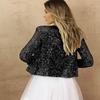 Women's Summer Colour Block Sequins Short Casual Jacket
