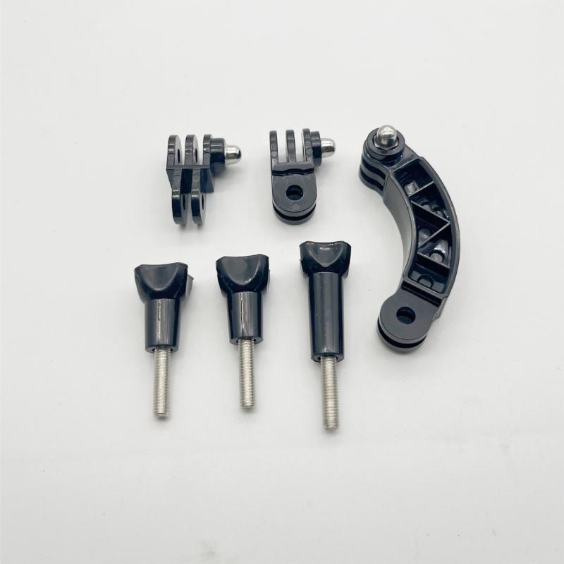 3 Lengths Extension Rod Helmets Arm Extension Curved Poles Selfie Stick Tripod Adapters for Action Cameras