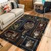 Cats Ornate Frames Pattern Rug Floor Mat for Living Room or Bedroom Soft and Comfortable Carpet a Gift for Birthday and Holiday.
