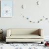 Cream Children's Sofa 80x45x30 Cm Faux Leather