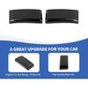 Windshield Pillar Cover Roof Rail Luggage Rack Mounting End Cap Trim Compatible with Ford Bronco Accessories 2021-2025, Carbon Fiber