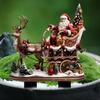 1PC Snow Santa Claus and Reindeer Garden Pile Alec Waterproof Wear Resistant Garden Insert Pendant Decoration