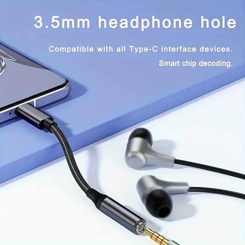 Адаптер USB Type C на 3,5 мм Aux Кабель-переходник Type-C 3 5 разъем Аудиокабель Кабель для наушников Конвертер Для телефона Кабель адаптера цифрового аудио
