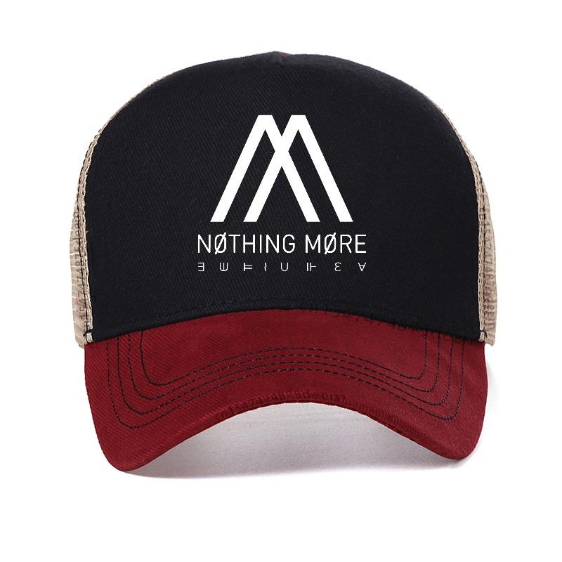 Nothing More Rock Band Baseball cap Mens Hunting Camping Hip Hop Hats Female Male mesh breathable trucker hat
