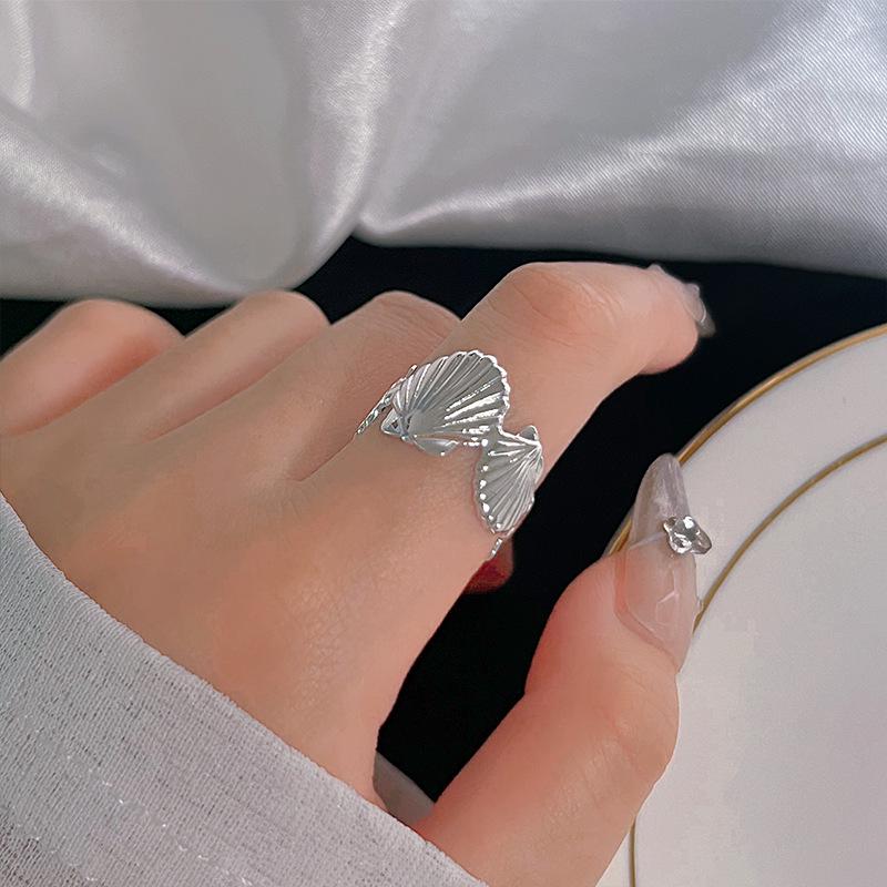 Цветочное кольцо из стерлингового серебра для женщин - Высококачественный дизайн с открытым соединением для осени/зимы