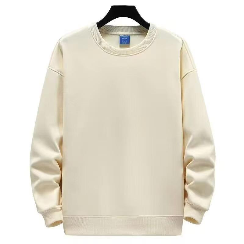 Повседневный свитшот с круглым вырезом и длинными рукавами из смеси хлопка и полиэстера