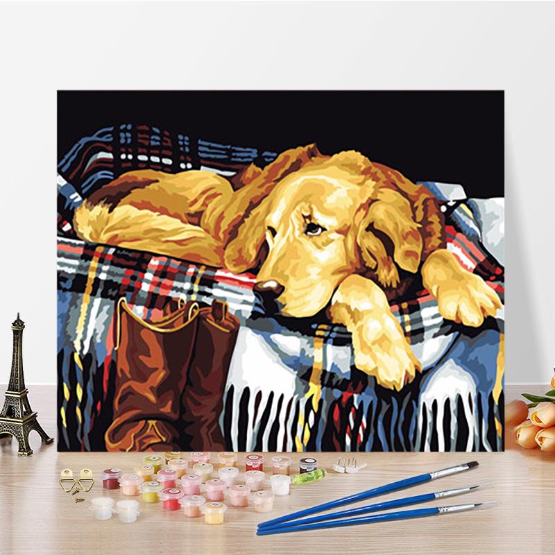 DIY картина по номерам искусство украшения дома ремесла живопись по номерам цифровая живопись маслом хобби