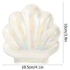 Декоративная тарелка в форме ракушки, керамическая подставка для колец/поднос для украшений, милый органайзер, аксессуары для туалетного столика, декор для ванной комнаты.