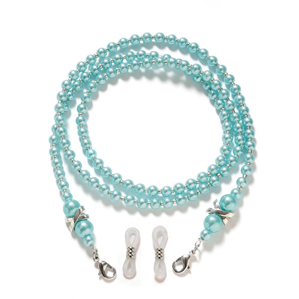 Цепочка для очков против отсоединения Имитация жемчуга Ремешок для очков Новая веревка для очков На открытом воздухе