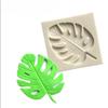 Cake Sugar Craft Molds Kitchen Handamde Baking Tools Random Color Silicone Cake Creative Leaves Shaped Stencil Polymer Clay Cup