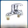 Dual-Use Copper Faucet with Dual Handles and Shower Head for Hot and Cold Basin