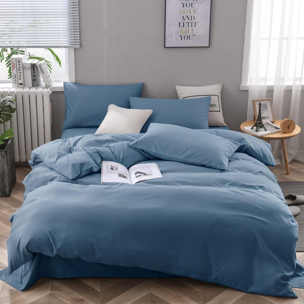 Мягкое микрофибровое постельное белье из трех предметов, пододеяльник