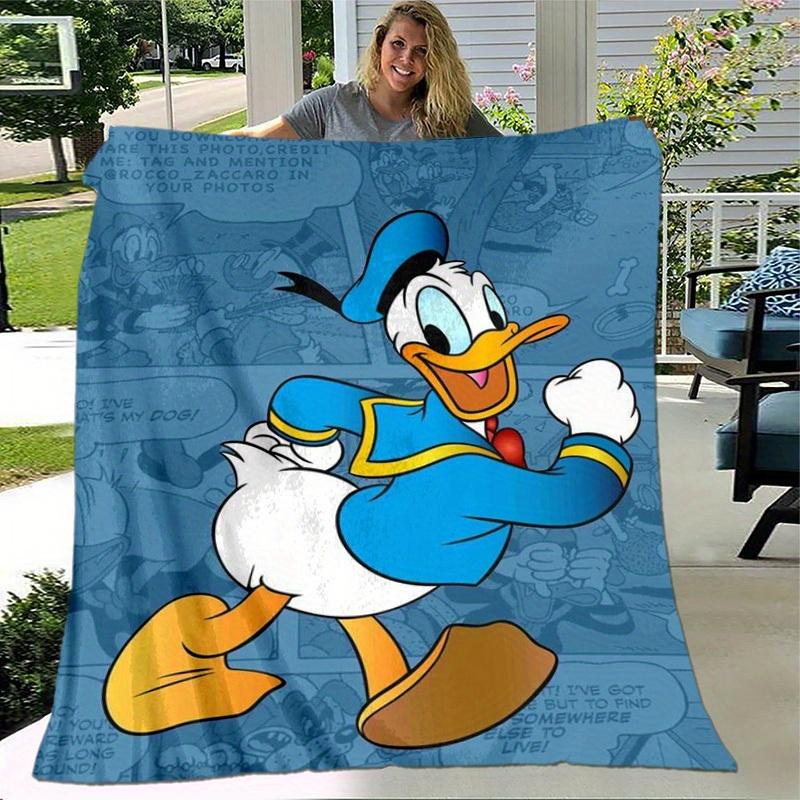 1pc. Donald Duck Cartoon Print Blanket - Perfect for Home Decor, Office Use, Outdoor Activities, Gift Idea, Suitable for All Seasons (Home Decor)