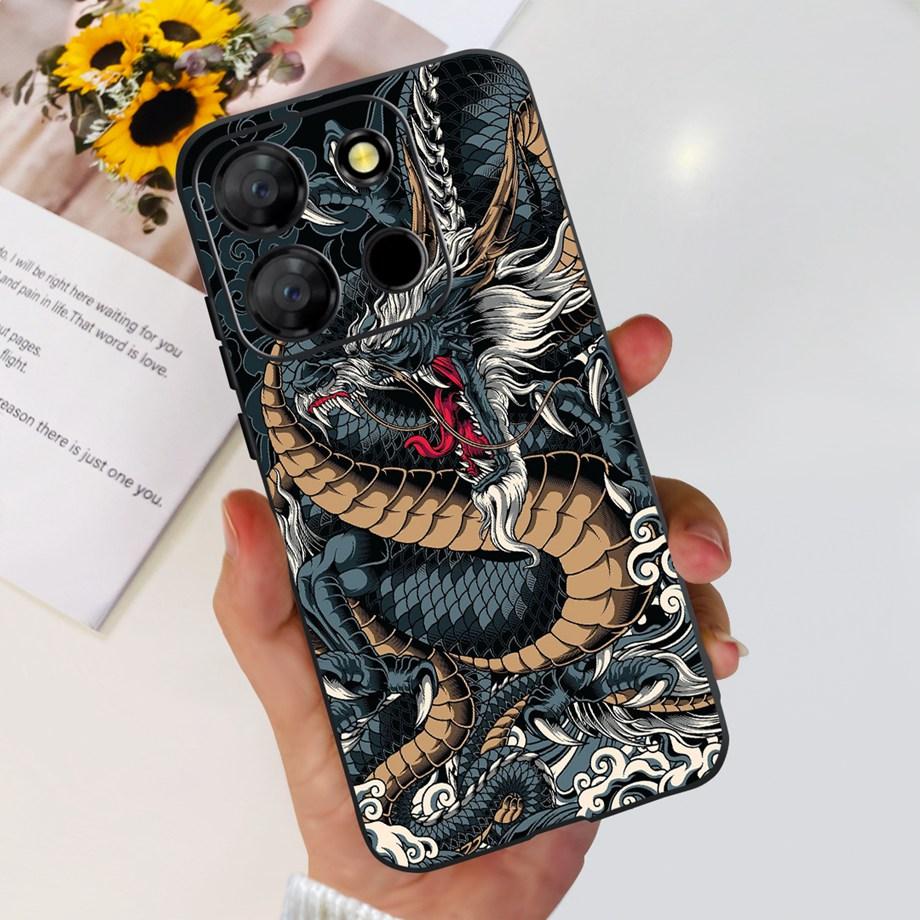 Для телефона Itel A60 A70 A27 A48 Чехол Задняя крышка Матовый Тонкий Мягкий ТПУ Силиконовый Бампер Детская Мода Мультяшный Узор Fundas ITELA60s