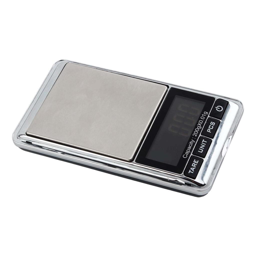Digital Pocket Scale 200g x 0.01g, Precision(Jewelry Scale) with Protective Cover, Auto-Off, Backlit LCD, 7 Units, Tare Function