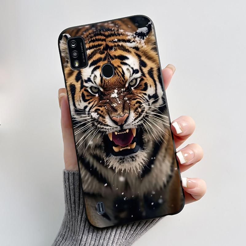 Phone Case For ZTE Blade A51/A7P Jelly Soft Black Cover New Stylish Pattern Dreamy Moon Sea ZTE Blade A51/A7P Casing