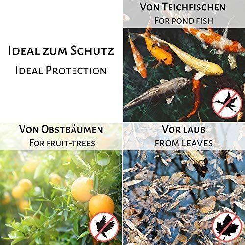 Uikos Filet de Protection pour Bassin de Jardin (4 x 10 m)