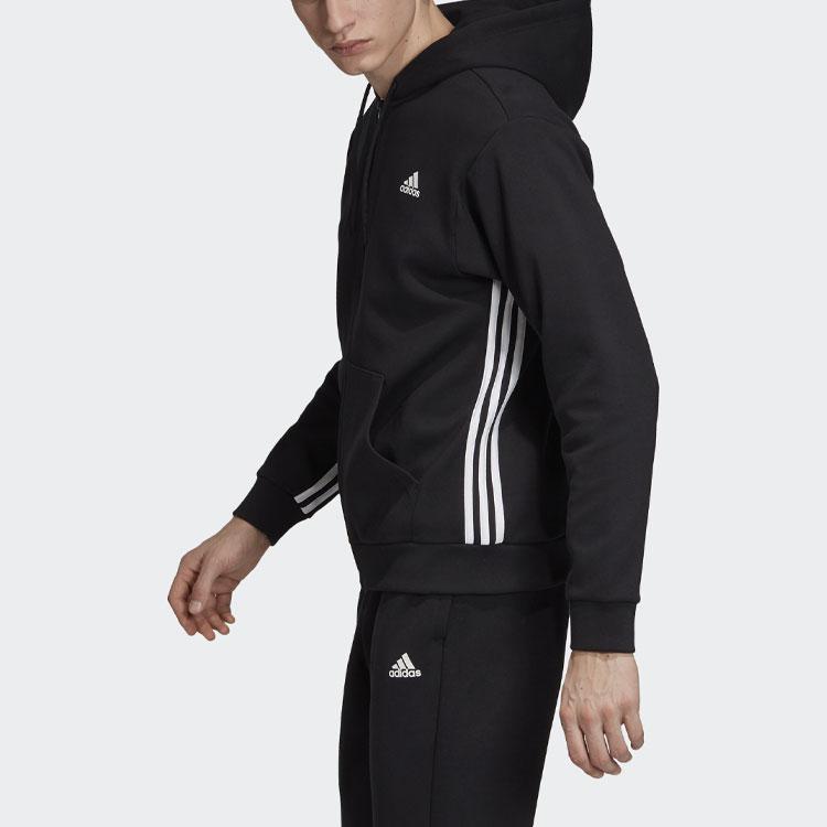 adidas MH 3S Куртка с капюшоном на молнии для мужчин, черная DX7657