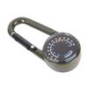 Metal Two-sided Mini Compass Thermometer Carabiner Multifunctional Compasses Hiking Hook Buckle Outdoor Survival Tool