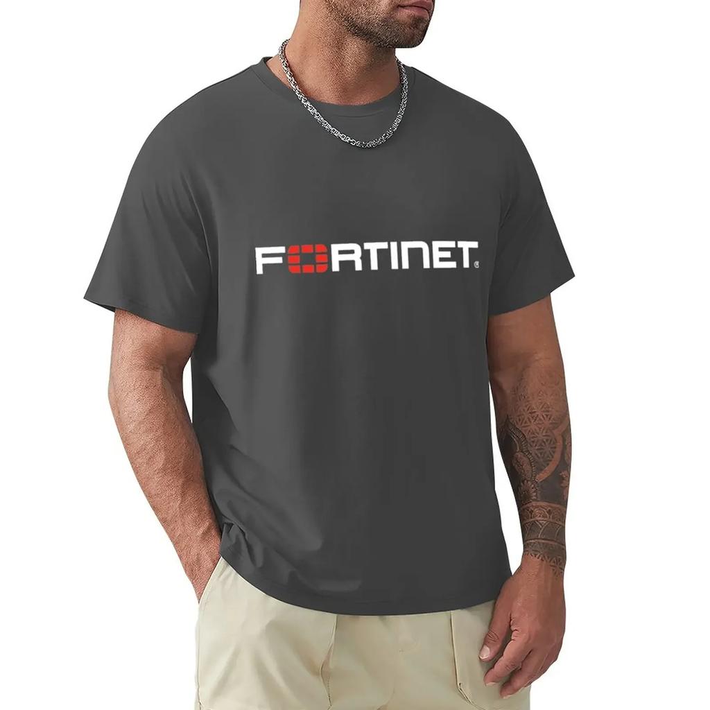 Логотип FORTINET Футболка тяжеловесы милые топы мужские смешные футболки