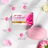 Dabur Мыло Gulabari Pure Rose 150г Упаковка из 4 штук Увлажняющее мыло для купания для сияющей кожи