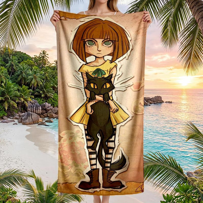 Large Beach Towel Quick Dry Absorbent Towel For Beach IndoorFran Bow