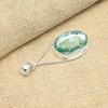 Green Amethyst Gemstone 925 Sterling Silver Handmade Jewelry Women Pendant