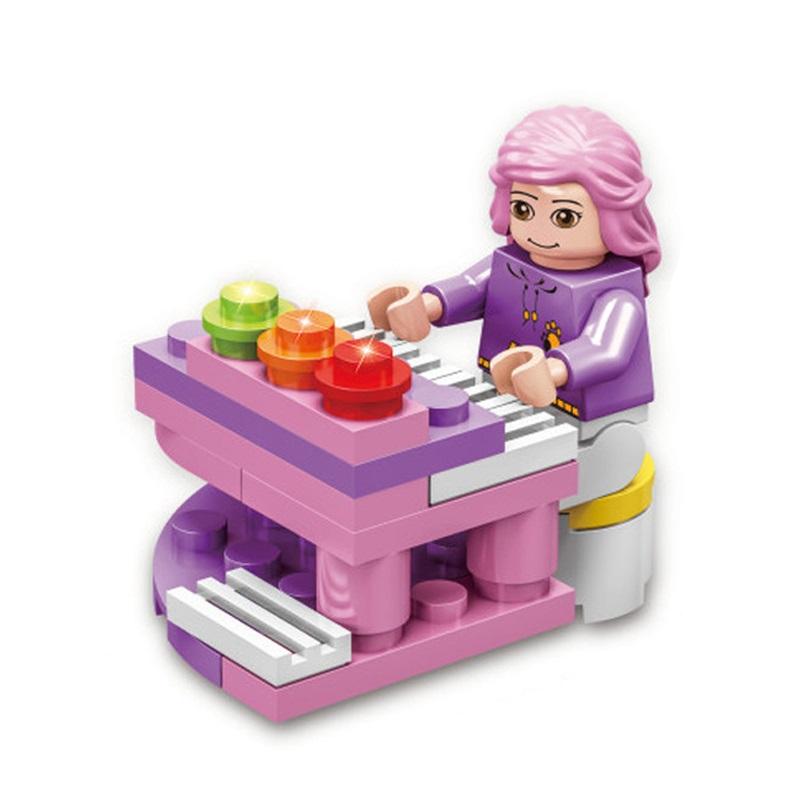 Нетоксичные сказочные принцессы дети Белль Чудовище Золушка Анна Оливия Модель Фигурка Блоки Конструктор Строительные Кирпичики Игрушки Для Детей