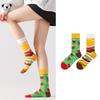 Cotton Ankle Socks Women Men With Floral Animal Prints Comfortable Mid-Calf Daily Wear