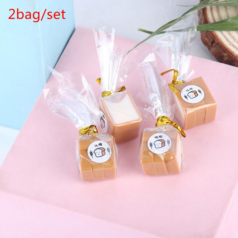 2Bag Dollhouse Mini Mini Toast Bread Ролевая кукольная еда 1/12 Декор для кукольного домика