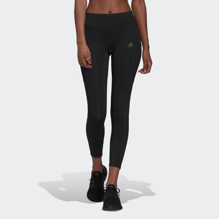 Adidas 7/8 однотонные леггинсы с логотипом женские плавки черные HB9243