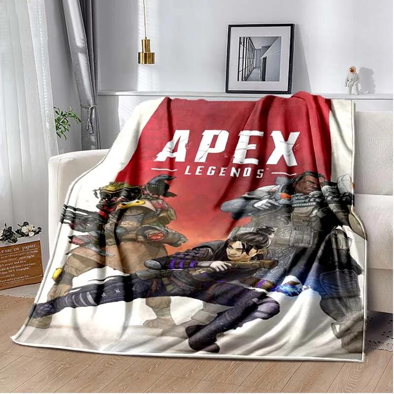 ПЛЕД ИГРА APEX LEGENDS Легкое стеганое одеяло Сохраняет тепло Ткань Милый плед Кровать Диван Домашний офис Доступен в любое время года