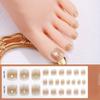 Semi-cured Gel Toe Nail Stickers Four-pointed Star Toe Gel Nail Art Stickers Nail Polish Glue Nail Stickers
