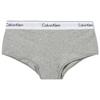 Solid Letter Mid-Rise Fitted Boxer Briefs Women Underwear Gray 0000F3788E020