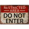 1 Piece, No Trespassing Sign - No Entry Wall Art Metal Tin Sign 8x12 Inches\30x20 Cm