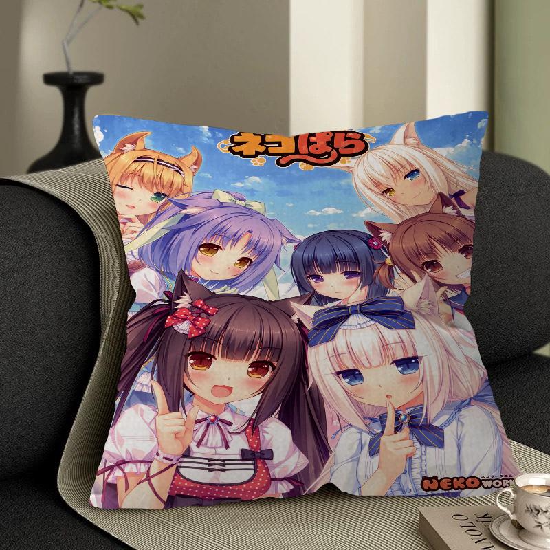 Nekopara Неко Аниме Наволочка Дизайн наволочки декор Праздничный декор