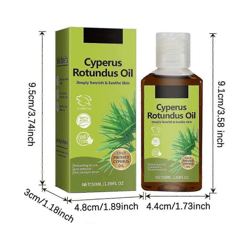 (2pcs)Cyperus Rotundus Oil, Natural Nut Grass Oil, Topical Cyperus Rotundus Oil for Hair Removal, Natural Cyperus Oil Reducing Body Hair Growth