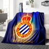 Espanyol Stadium Flannel Blanket, Soft Polyester, Modern Design, All-Season for Camping, Travel, Gifts for holidays or birthdays