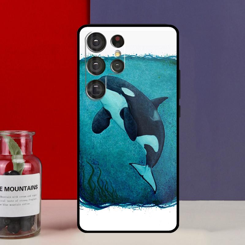Кит-косатка Funda Чехол для Samsung Galaxy S25 Ultra S9 S10 S20 S21 FE S22 S23 Plus S24 Ultra Чехол для телефона