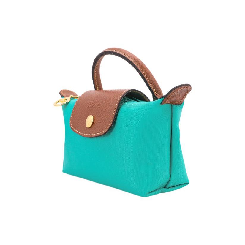 Longchamp Le Pliage 17 Сумка-тоут на коротких ручках с застежкой на кнопку-молнию из переработанного холста и кожи Женская сумка-тоут Озерно-зеленый 34175089P70