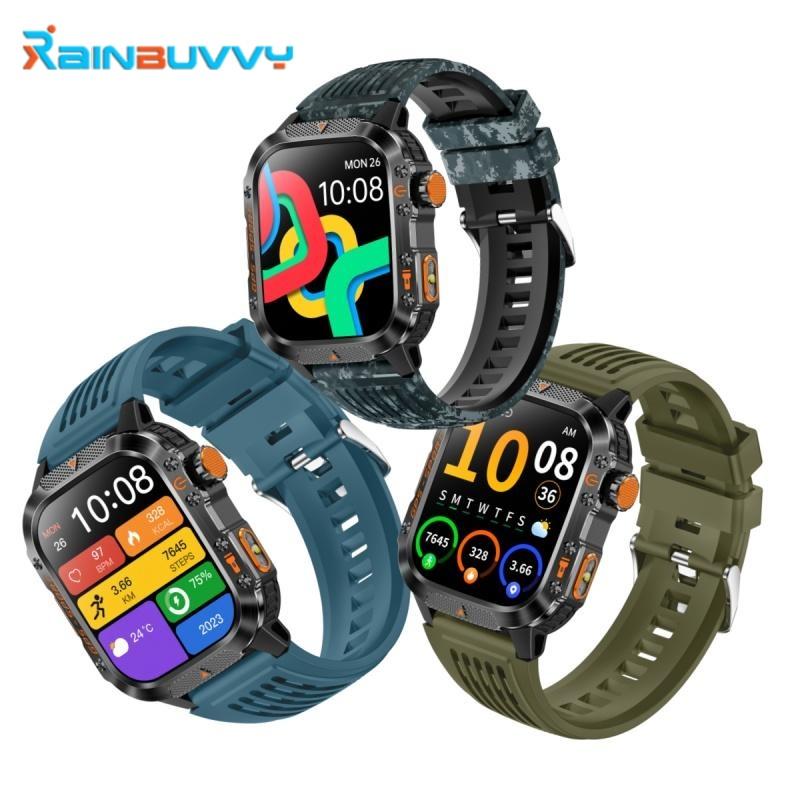 Умный браслет Rainbuvvy HT36 Bluetooth 2,01 дюйма IPS BT5.3 Звонки по Bluetooth IP68 Водонепроницаемый 540 мАч Android GPS Смарт-часы Многоязычный