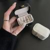 Мини Портативная Маленькая Сумка Для Хранения Ювелирных Изделий Дорожная Простая Кожаная Коробка Для Хранения Колец Ожерелья Серьги Органайзер Дисплей Подарочная Коробка