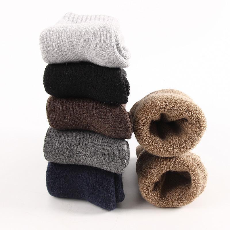 Men's Winter Wool & Cashmere Thick Terry Socks